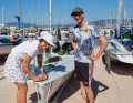 Everything was still possible here: Malte and Anastasiya Winkel before the medal final at the 470 Mixed European Championships