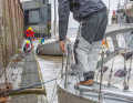 The fenders in the chambers hang extremely low. And be careful when stepping onto the metal grates – they’re slippery!