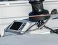 The fitting arrangement is extremely well thought out. The genoa cradles stand in front of ...