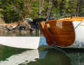 The high-performance low rudder can be swivelled up completely