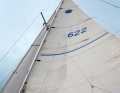 The owner chose the higher inland rig with more cloth, which has to be reefed relatively early