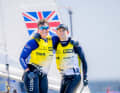 Britannia ruled the waves: Die Briten Martin Wrigley und Bettine Harris siegten vor Kiel im olympischen 470er-Mixed.