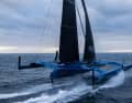 François Gabart's "SVR Lazartige" started the hunt for the Jules Verne Trophy again in the early hours of 19 December.