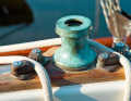 Patina instead of cleaning and polishing: Not everything shines, the winch has been artificially aged