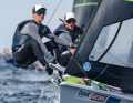 Sailing number GER 281 in the 49er at the 130th Kieler Woche: Anton and Johann Sach from the Lübeck Yacht Club