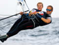 Mais les régates ont ensuite pris leur envol. Dans la course de 49er FX, Maru Scheel et Freya Feilcke du Kieler Yacht-Club ont pris la deuxième place.
