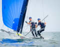Anton and Johann Sach in the 49er FX