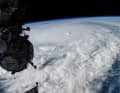 Vista dell'uragano Milton dalla ISS.