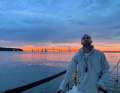 Konzentrierte Ruhe bei Co-Skipper Jasper Marwege an Bord der "Lightworks"