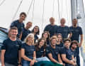 Il team Biotherm prima dell'inizio della tappa di Kiel.