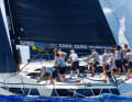 In the 52 Super Series, the owner's name can always be read on the main boom, labelled with the national flag.