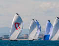 The record-breaking fleet of 16 TPs is putting on an impressive sailing spectacle off the coast of Valencia.