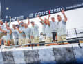 Hier jubelt die "Platoon"-Crew nach dem knappen Sieg vor Menorca