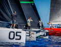 Starting scene at the 52 Super Series as part of the Saint-Tropez Sailing Week