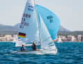 The sailing and married couple Malte and Anastasiya Winkel