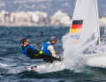 In fourth place, Simon Diesch and Anna Markfort were by far the best German crew at the 470 Mixed World Championship off Mallorca