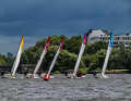 A leisurely weekend's sailing wasn't on the cards in the rough conditions on the Alster.
