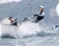 At the former Olympic venue, Löffler and Hoerr were the only German duo from the otherwise very strong 470 squad of the national sailing team to qualify for the Top Ten final.