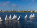 Auf der Außenalster wurden insgesamt neun Rennen plus Vorrunde und Finale gesegelt.