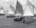 Original Optis in Clearwater. Still with open foot, but already with sail numbers