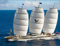 5. „Maltese Falcon“ (Länge: 88 m, Baujahr & Werft: 2006 – Perini Navi (TUR), Designer: Perini Navi, Gerard Dijkstra, Ken Freivokh, Segelfläche: 2400 qm)