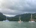 He spent eight days in the Marquesas.