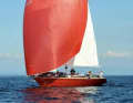As part of her refit, the "High Noon" was converted from a spinnaker to a gennaker.