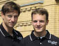 Sailing duo: helmsman Marcus Baur (l.) and cox Max Groy (r.)
