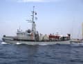 Die dänische Heimwehr unsterstützt die Nordseewoche wieder mit ihrem Küstenschutzschiff "Lyø"