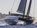 "Allegra" won the cat race with a calculated 40-minute lead over the runner-up. The 26-metre cat already had to face challenging conditions at this year's Gotland Runt