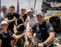 Team Belgium Ocean Racing – Curium versammelte sich am Ende des Zwischenstopps in Recife.