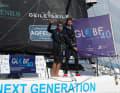 Beaming faces at the finish in Lorient: Melwin Fink and Lennart Burke