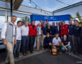 La foto finale del Globe40 con gli equipaggi.