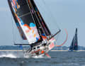 Frankie Clapcich sails Boris Herrmann's ex-"Malizia 3" under her new name "11th Hour Racing".