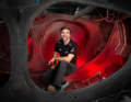 Boris Herrmann in the "new construction tunnel". Malizia 4" will soon be launched.