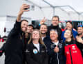 Tutti i nove solisti della Vendée Arctique in un colpo d'occhio - selfie inclusi.