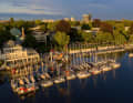 Hier waren schon am Mittwoch die ersten 15 J/70 und 8 RS Venture Connect bereit für die Frauenregatta.