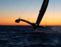 Der Trimaran "Kraken" war First Ship home im Gotland Runt 2026.