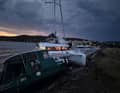 Il risultato della Nevera: diversi yacht arenati.