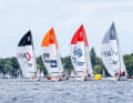 The sailing took place off the jetties of the host club, the North German Regatta Club.