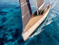 The lines of this sporty aluminium monohull were designed by Reichel/Pugh Yacht Design. The rig is supplied by Southern Spars from New Zealand.