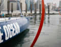 Meilhats Imoca "United by the Ocean" in New York.