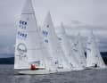 Joachim Hellmich's mainsail print is a tribute to the great patron and star boat sailor Heinz Nixdorf.