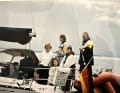 Here with the family on a sailing trip