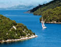 Cap sur les îles boisées du parc national de Mljet
