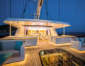 Atmospheric: Indirect lighting creates a relaxed atmosphere on the aft deck
