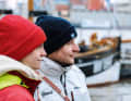   Winter temperatures with an icy easterly wind made for tough test conditions on the Elbe