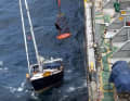 Clinging to the rescue net
