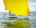 Not only the bright yellow gennaker is a real eye-catcher