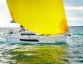 Not only the bright yellow gennaker is a real eye-catcher